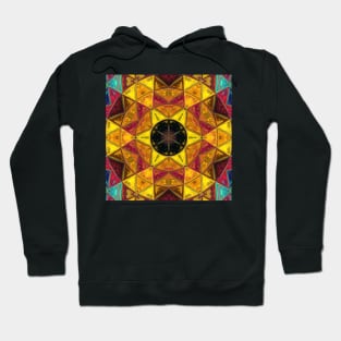 Mosaic Kaleidoscope Flower Hoodie